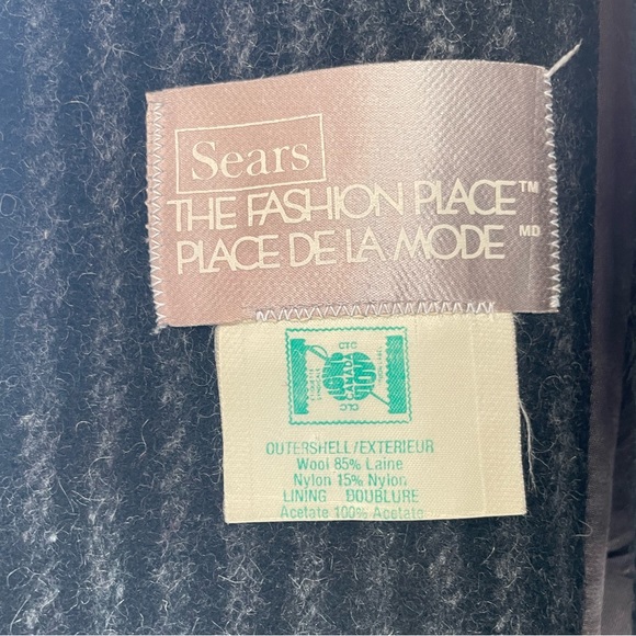 Vintage Sears Wool Pinstripe Coat - Picture 11 of 11